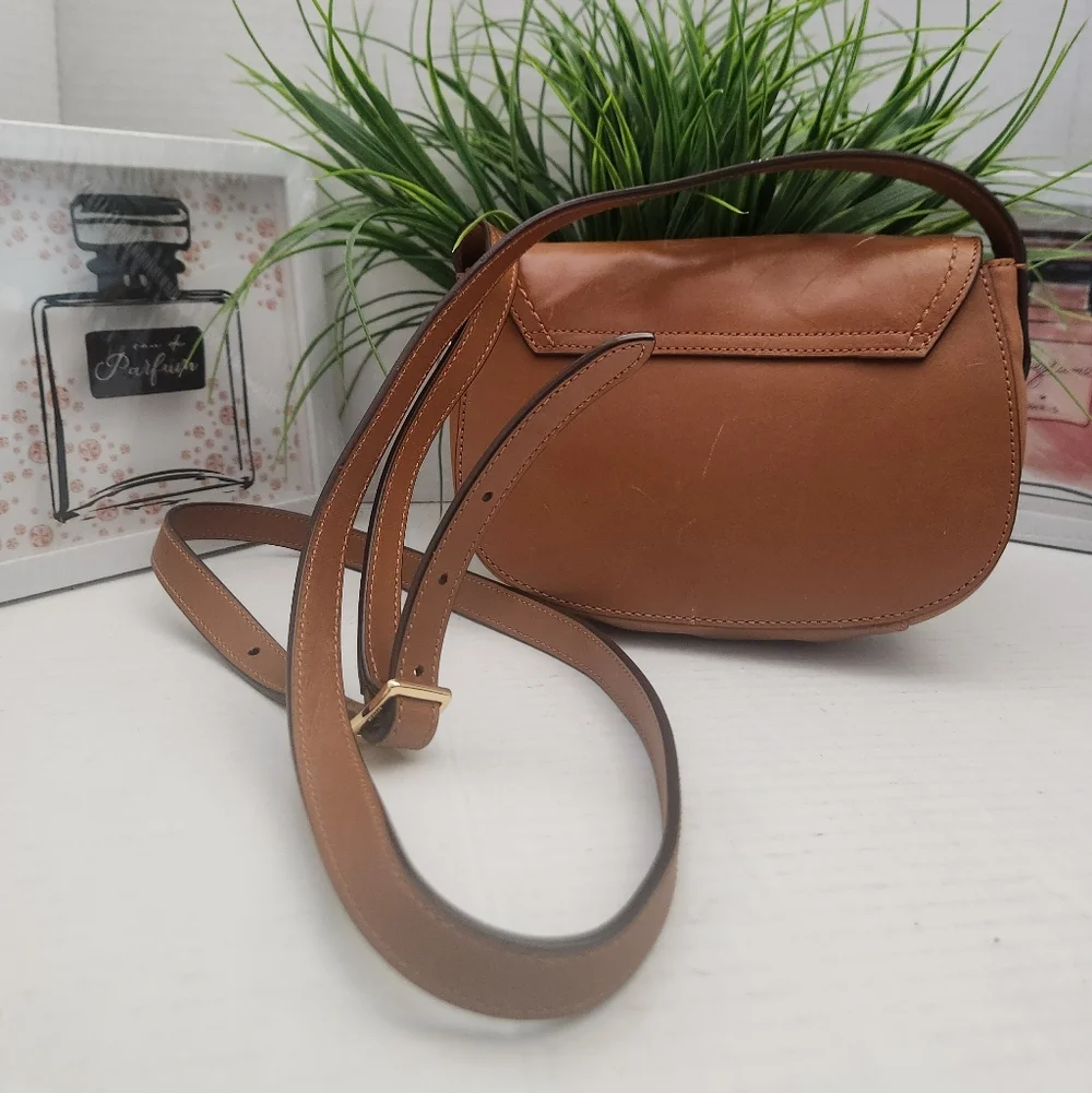 Ralph Lauren Bag Brown Crossbody Saddle Bag